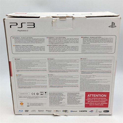 Playstation 3 - Slim - 160 GB - Original Kasse - Konsol - SNR 03-27456822-5884866-CECH-2504A (B Grade) (Genbrug)